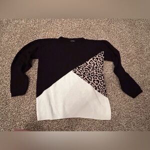 Boohoo Black Ribbed Sweater